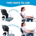 thumbnail image 2 of Lumbar Support Pillow for Office Chair & Car - Back Support Pillow Cushion with Adjustable Straps, Mesh Cover, Memory Foam for Pain Relief & Posture Support, 2 of 7