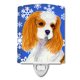 thumbnail image 1 of Caroline'S Treasures Ss4665Cnl Cavalier Spaniel Invierno Copos De Nieve Vacaciones Cerámica Luz Nocturna Compacta Certificada Ul Ideal Para Dormitorio, Baño, Guardería Pasillo Cocina 6X4X3 Multicolor, 1 of 1