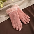 thumbnail image 4 of Ladies Fashion Warm Gloves for Outdoor Riding Driving Soft Touchscreen NonSlip Winter Handwear with Stylish Bow Design, 4 of 4