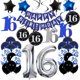 thumbnail image 1 of Kit de decoración de cumpleaños HULASO con tema azul oscuro para 16 cumpleaños, 1 of 1