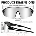 thumbnail image 4 of FEISEDY Sports Sunglasses for Men and Women, UV400 Protection Outdoor Cycling Driving Fishing Glasses B2987, 4 of 7