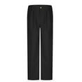 thumbnail image 4 of Brondbend Mens Work Pants Slim Fit Mens Straight Fit Pants Elastic High Waist Zipper Pocket Button Trousers Solid Trendy Flat Front Trousers Classic Fit Weekend Outings Suit Pants, 4 of 5