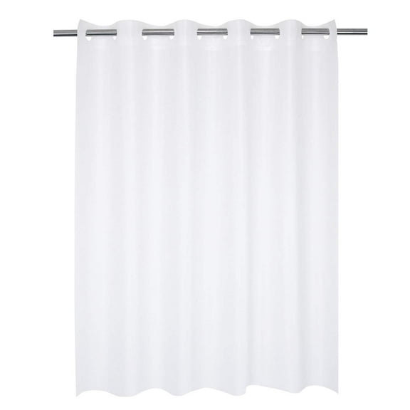 Hotel Grade No Hooks Needed Waterproof Shower Curtain or Liner,Frost (PEVA, 71" x 74")