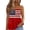 Red, variant on Flag and Floral Print Tube Tops Women 4th of July Strapless Bandeau Sleeveless Tank Tops American 250th Anniversary Pleated Flowy Off the Shoulder Tube Tops