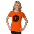 thumbnail image 4 of Lion Jungle Symbolic Spirit Animal Womens Fitted Plus Size Graphic Tee Brisco Brands 2X, 4 of 5
