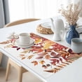 thumbnail image 3 of Fall Eucalyptus Leaf Placemats Set of 4 Fallen Leaves Flower Autumn Plant Heat Insulated Linen Place Mats, Washable Stain-Proof Table Mats for Dining Tables Holiday Decor 13x19inch, 3 of 9