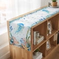 thumbnail image 6 of Table Runners 90 Inches Long Dress Scarves, Jellyfish Coastal Farmhouse Coffee/Dining/Kitchen Table Runner for Living Room, Summer Nautical Starfish Coral Ocean 13x90 Inch, 6 of 9
