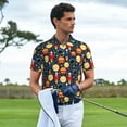 thumbnail image 3 of Polo Shirts for Men, Colorful Astronomy Breathable Casual Mens Polo Shirts Short Sleeve Button Down Classic Mens Golf Polo Shirts, 3 of 7
