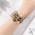 thumbnail image 3 of Pulsera REALSIGN dorada/negra con dijes de metal para iWatch Series 9-1 SE (42/44/45mm), 3 of 5