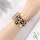thumbnail image 3 of Pulsera REALSIGN dorada/negra con dijes de metal para iWatch Series 9-1 SE (42/44/45mm), 3 of 5
