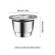 thumbnail image 4 of Coffee Capsules Stainless Steel Coffee Maker Pod Filters Cup 0.13oz Capacity for Nespresso U CitiZ P-M, 4 of 5