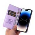 thumbnail image 5 of Funda para iPhone 15 Pro Estuche de Cuero PU Tipo Cartera con Ranuras para Tarjetas y Cierre Magnético, 5 of 5