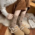 thumbnail image 4 of Calcetines hasta la mitad de la pantorrilla con dibujos de perros bonitos de otoño e invierno, calcetines de moda para niñas, 4 of 6