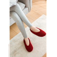 thumbnail image 4 of Womens Thick & Warm Slipper Socks with Non Slip Grippers - House Socks，Small，Red, 4 of 6