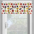 thumbnail image 4 of Ambesonne Fruits and Vegetables Valance & Curtain, Various Items, 55"x24", Multicolor, 4 of 7