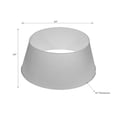 thumbnail image 3 of Maison Concepts Xmas Trees Metal White Tree Collar With Snowflakes - 24 L x 24 W x 10 H, 3 of 4