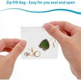 thumbnail image 7 of Pill Pouch Bags-Zippered Pill Pouch Set, Reusable Pill Baggies, Clear Plastic Pill Bags Self Sealing Travel Medicine Organizer Storage Pouches with Slide Lock for Pills and Small Items(10 Pieces), 7 of 7