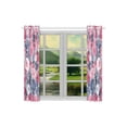 thumbnail image 3 of RYLABLUE Beautiful Artistic Gentle Romantic Roses Flowe Window Curtain Window Treatments Kitchen Curtains 26x39 inches, 2 Pieces, 3 of 3