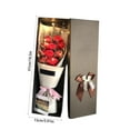thumbnail image 3 of EUDIDV Romantic Presents Soap Flower Gift Box Valentine's Day Gift Birthday Gift Roses Girlfriend Wife Carnation Mum Valentine's Decor, 3 of 6