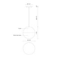 thumbnail image 2 of PD11708-BG-Kuzco Lighting-Monae - 17W LED Pendant-7.88 Inches Tall and 7.88 Inches Wide-Brushed Gold Finish    -Traditional Installation, 2 of 2