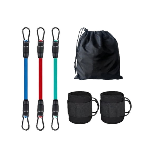 Fzaqwen Ankle Resistance Bands w/ Cuffs Storage Bag Fitness fr Working Out Kickbacks Hip