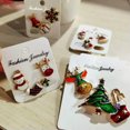 thumbnail image 4 of EOEMY Christmas 3Pcs/Set Tree Santa Claus Cartoon Elk Brooch Pin Collar Badge Jewelry-Christmas Snowman & Elk, 4 of 7