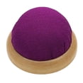 thumbnail image 1 of yuksok Rond Bois Base Broche Coussin Aiguille Support de Rangement Bricolage Couture Fournitures 7cm, 1 of 7