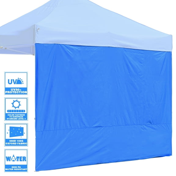 InstaHibit 1 Pack Side Wall for 10x10 Ft EZ Pop Up Canopy Tent UV50  Shelter Sun