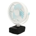 thumbnail image 2 of Ventilador de escritorio portátil, ventilador inalámbrico de 5 pulgadas, ventilador con batería recargable, ventilador recargable, durabilidad mejorada, 2 of 14