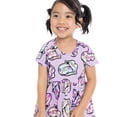thumbnail image 3 of Rolling Stones Toddler Girl Print Skater Dress with Short Sleeves, Sizes 12M-5T, 3 of 7