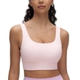 thumbnail image 1 of Top Deportivo CRZ YOGA Butterluxe con Espalda en U y Relleno Grande Rosa, 1 of 5