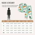 thumbnail image 6 of Kll Kawaii Sushi Print Women'S Long Sleeve Pajamas With Pants Sleepwear Loungewear 2 Set-X-Large, 6 of 9