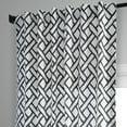 thumbnail image 5 of Garden Path Black Printed Cotton Curtain (1 Panel), Garden Path Black, 50W X 84L, 5 of 6