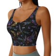thumbnail image 2 of Balery Lavender Flowers Sujetadores deportivos con espalda cruzada para mujer, acolchados, sin costuras, de alto impacto, ideales para yoga, gimnasio, entrenamiento y fitness.-XX-Large, 2 of 8