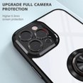 thumbnail image 2 of Funda transparente con diseño de armadura para iPhone 12 Pro Max de 6.7 pulgadas con soporte giratorio de 360 grados, impermeable, resistente a arañazos, antideslizante y a prueba de golpes., 2 of 5