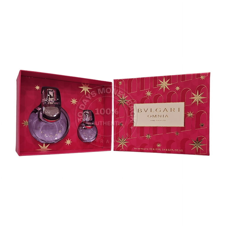 Omnia Amethyste 3.4 Eau De Toilette Spray by Bvlgari Gift Set for