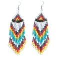 thumbnail image 5 of Ayyufe Bohemian Women Party Multicolor Beads Drop Dangle Statement Earrings, 5 of 7