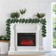 thumbnail image 1 of Guirnalda navideña de ratán de 56 cm | Follaje de agujas de pino de resina verde | Decoración navideña corta y empalmable para puertas, escaleras, repisas y decoración festiva para interiores y, 1 of 6