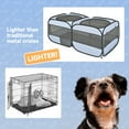 thumbnail image 4 of Dog Crate Cat Kennel,Twin Pop Up Pet Playpen Portable Pet Tent,2-in-1 Dog & Cat Playpen with Pee Pads,Pop Up Cat Puppy Indoor/Outdoor Exercise Fence Kennel Cage Oxford Crate,Suitable for up to 25 LBS, 4 of 10