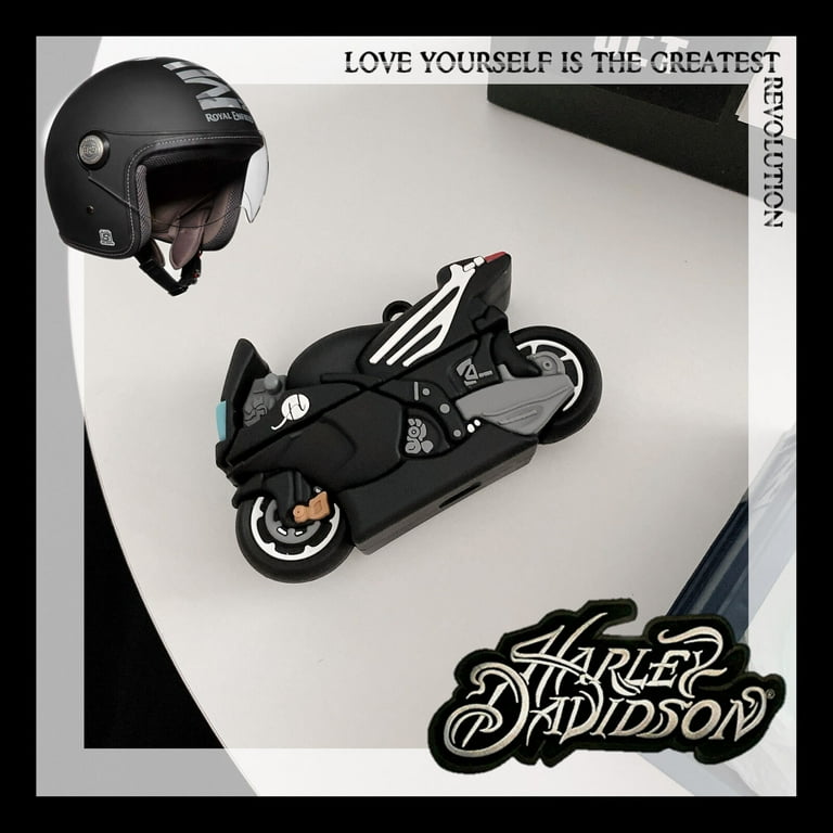 3D Motorcycle Shockproof Boy Earphone Case Cover For Apple Airpods