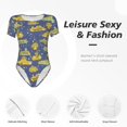 thumbnail image 5 of Picia Cartoon Submarines Womens One Piece Swimsuits Modest Tummy Control Bathing Suits Lace Up Slimming Swim Suit-Large, 5 of 9