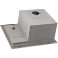 thumbnail image 4 of Ruvati USA RVH8262ST 22 in. Glass Rinser & Sink Combo Workstation for Wet Bar Bottle Washer Drop in Topmount, 4 of 7