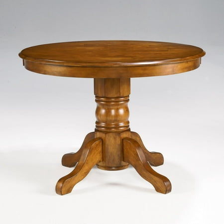 Home Styles Pedestal Dining Table, Cottage Oak