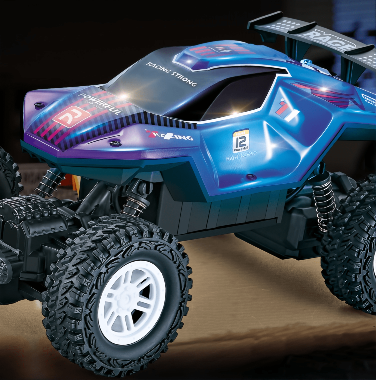 ZOGYMOZ Monster Truck Rc Cars, 2.4 GHz All-Terrain Remote Control Car, 20KM/H Off-Road Vehicle with 2 Battery