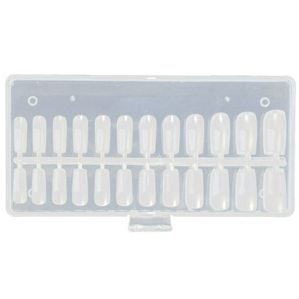 Uñas 120 Piezas Tubo De Agua Transparente Uñas Uñas Transparente Cobertura Total Presionado En Las Uñas Para DIY Uñas Práctica De Salón De Uñas