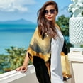thumbnail image 6 of Shepherd Dog Elegant Chiffon Yarn Silk Scarf for Women - Translucent and Breathable - 180*73 Size - Fashion Accessory for Summer and Spring, 6 of 6