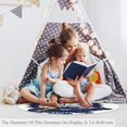 thumbnail image 4 of Bears and Mountains Round Soft Area Rugs 2.6ft Anti-Slip Cute Circle Carpet for Teen Girls Room, Circular Rug for Nursery Room, Dorm, Cute Room Decor for Baby, 4 of 7