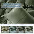 thumbnail image 4 of LammaLoe Duvet Cover Twin/Twin XL Size, Soft Prewashed 2-Piece Duvet Cover Bedding Set with 1 Pillow Sham, Olive Green, 4 of 7