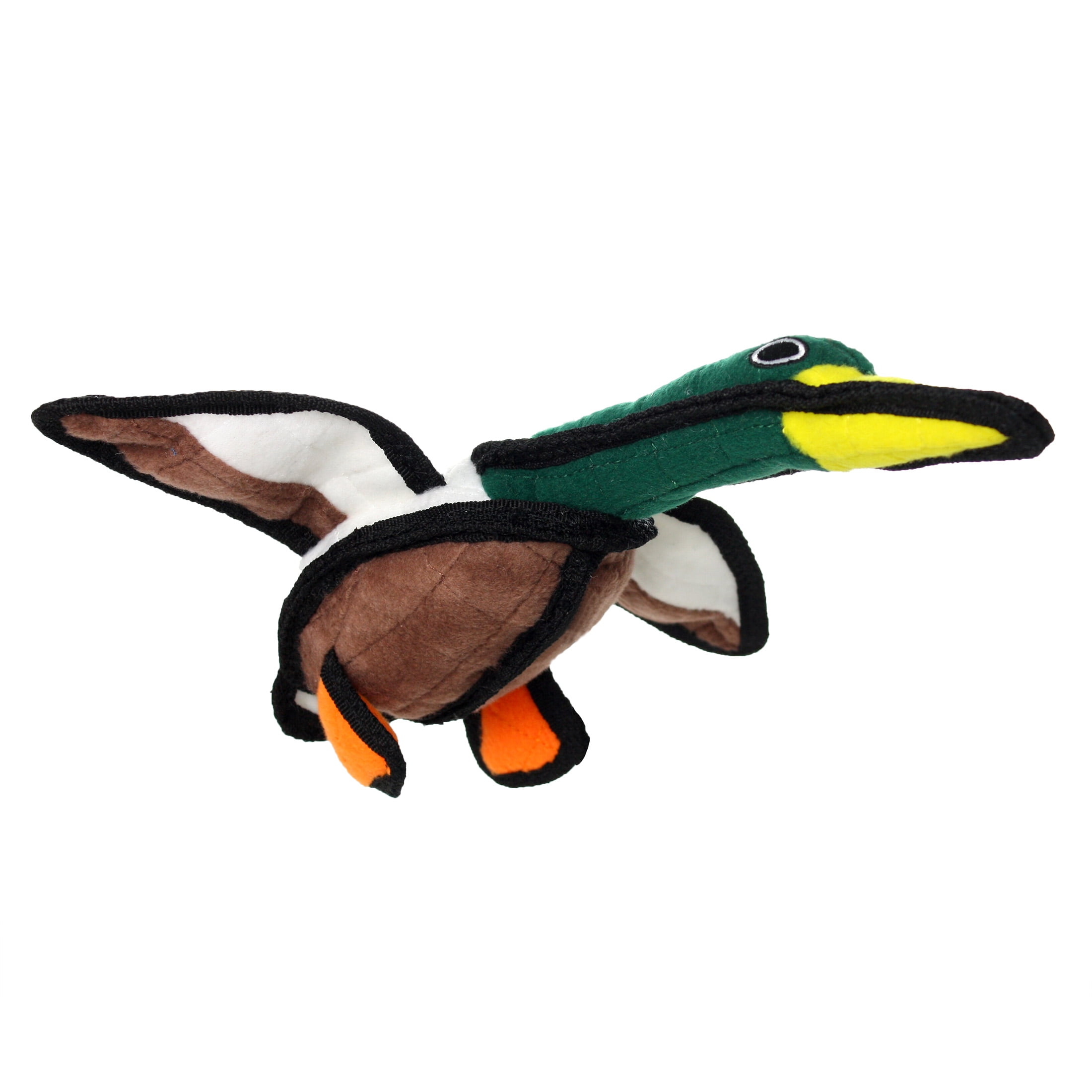 TUFFY Jr Barnyard Duck Durable Plush Squeaky Dog Toy, 2 Pack