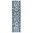 thumbnail image 2 of SAFAVIEH Bayside Aline Oriental Polyester Runner Rug, Blue/Gray, 2'2" x 8', 2 of 11